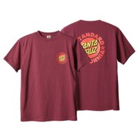  (STANDARD CALIFORNIA/スタンダードカリフォルニア) × (SANTA CRUZ/サンタクルーズ) SANTA CRUZ × SD T■バーガンディ■（メンズ）S/M/Lサイズ