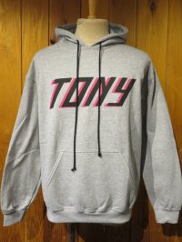 ■トニータイズサン【Tony Taizsun】スエットプルオーバー TONY■グレー■（メンズ）M/Lサイズ