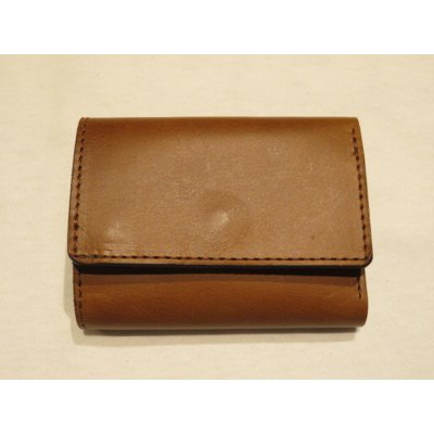 画像1: ■ロングディスタンス（LONGDISTANCE)■Buttero Leather Mini Wallet■ブラウン■日本製