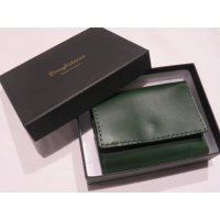 ■ロングディスタンス（LONGDISTANCE)■Buttero Leather Mini Wallet■グリーン■日本製
