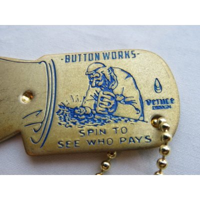 画像3: button works / ボタンワークス■YOU PAY SPINNER / ユーペイスピナー (真鍮/青)■クリックポスト対応商品（送料198円）