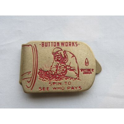 画像3: button works / ボタンワークス■YOU PAY MONEY CLIP / ユーペイマネークリップ (真鍮/赤)■クリックポスト対応商品（送料198円）