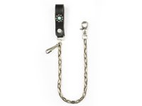 HTC（Hollywood Trading Company）HTC Wallet Chain #Flower Turquoise　ブラック