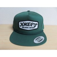■カリフォルニア ハンティントンビーチのスケボーショップ [JOKERS SKATE SHOP] オリジナル スナップバックキャップ■グリーン■USA買付商品