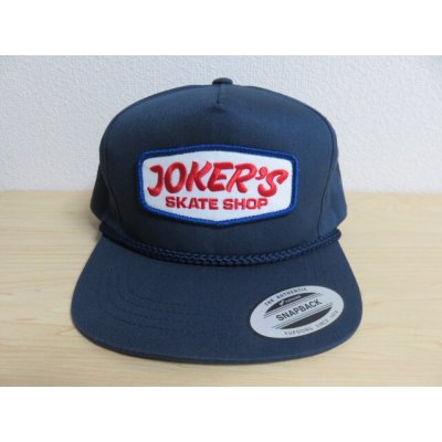 画像1: ■カリフォルニア ハンティントンビーチのスケボーショップ [JOKERS SKATE SHOP] オリジナル スナップバックキャップ■ネイビー■USA買付商品
