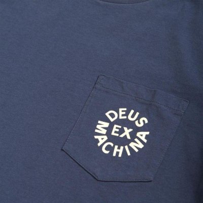画像4: Deus Ex Machina(デウス エクス マキナ) Deus Logo Tee  NAVY（メンズ）S/M/Lサイズ