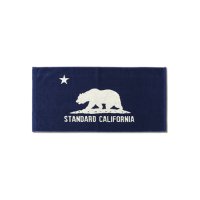 （STANDARD CALIFORNIA/スタンダードカリフォルニア）SD Cal Flag Hand Towel (今治タオル）ネイビー