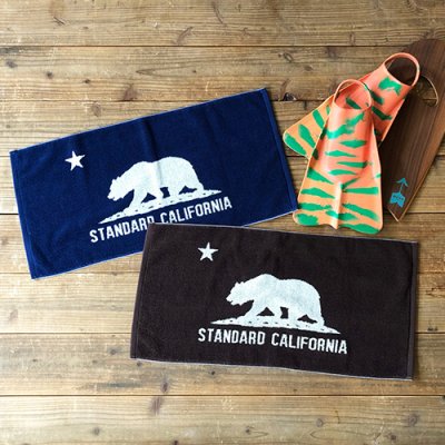 画像4: （STANDARD CALIFORNIA/スタンダードカリフォルニア）SD Cal Flag Hand Towel (今治タオル）ネイビー