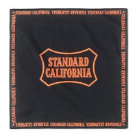 (STANDARD CALIFORNIA/スタンダードカリフォルニア) SD Logo Bandana ブラウン/ブラック/ブルー