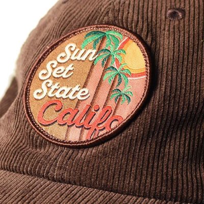 画像5: SALE 20%OFF（CALIFOLKS/カリフォークス)  CALIFOLKS Corduroy Logo Patch CAp　ブラウン