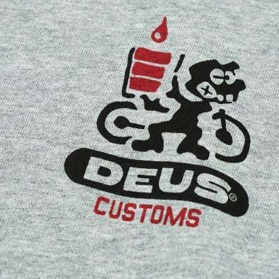 画像4: SALE 20%OFF  (Deus Ex Machina/デウス エクス マキナ) FOSSIL FUEL CREW  (GREY MARLE)(メンズ)S/M/Lサイズ