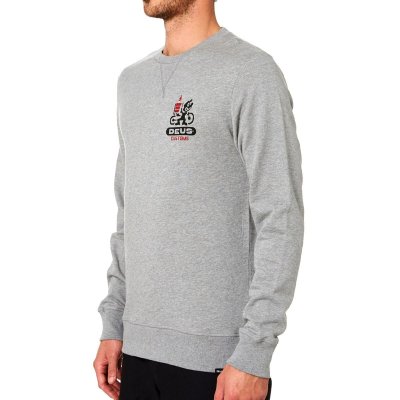 画像9: SALE 20%OFF  (Deus Ex Machina/デウス エクス マキナ) FOSSIL FUEL CREW  (GREY MARLE)(メンズ)S/M/Lサイズ