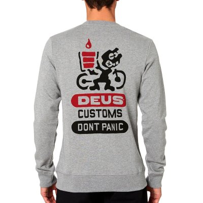 画像7: SALE 20%OFF  (Deus Ex Machina/デウス エクス マキナ) FOSSIL FUEL CREW  (GREY MARLE)(メンズ)S/M/Lサイズ