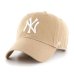 画像1: ('47/フォーティーセブン)  ヤンキース キャップ ’47 クリーンナップ カーキxホワイトロゴ　Yankees ’47 CLEAN UP Khaki x White logo (1)