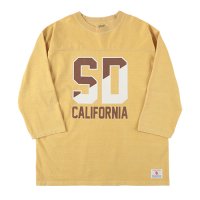 (STANDARD CALIFORNIA/スタンダードカリフォルニア) SD Heavyweight Football Logo T■イエロー■（メンズ）M/L/XLサイズ
