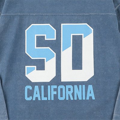 画像2: (STANDARD CALIFORNIA/スタンダードカリフォルニア) SD Heavyweight Football Logo T■ブルー■（メンズ）M/L/XLサイズ