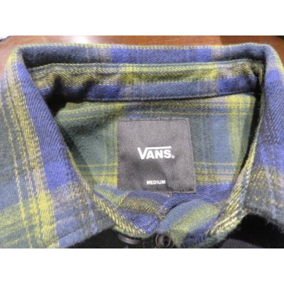 画像4: ■バンズ(VANS)■ヘビーウエイトフランネルシャツ■ネイビー×グリーン■メンズ US(S) (M)サイズ