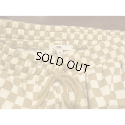 画像4: ■バンズ（VANS)■チェッカー柄スエットパンツ■ベージュ×ナチュラル■(Vendor) XLサイズ