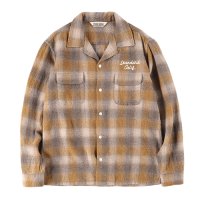 SALE 20%OFF  (STANDARD CALIFORNIA/スタンダードカリフォルニア) SD Wool Check Shirt  (Brown)（メンズ）M/Lサイズ