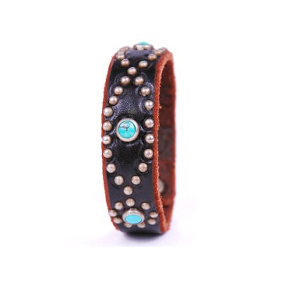 画像1: HTC Bracelet #D Turquoise（Black)
