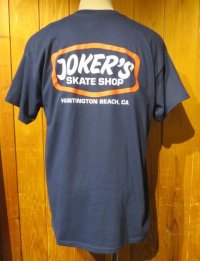 ■カリフォルニア ハンティントンビーチのスケボーショップ [JOKERS SKATE SHOP] オリジナル Ｔシャツ■ネイビー■（メンズ）M/Lサイズ■USA買付商品