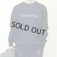 TURN ME ON（ターンミーオン)　サイドリブクルーネックスウェット(NAVY)  (MENS)M/Lサイズ