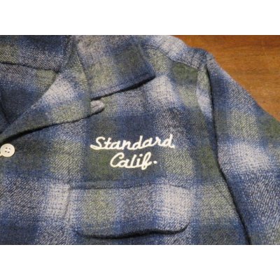 画像2: SALE 20%OFF  (STANDARD CALIFORNIA/スタンダードカリフォルニア) SD Wool Check Shirt  (Blue)（メンズ）M/Lサイズ