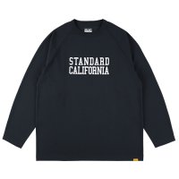 (STANDARD CALIFORNIA/スタンダードカリフォルニア) SD Tech Dry Logo Long Sleeve T■Black■（メンズ）M/L/XLサイズ