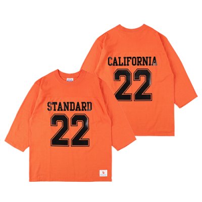 画像1: (STANDARD CALIFORNIA/スタンダードカリフォルニア) SD Heavyweight Football Logo T■Orange■（メンズ）M/L/XLサイズ