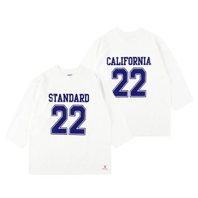 画像1: (STANDARD CALIFORNIA/スタンダードカリフォルニア) SD Heavyweight Football Logo T■White■（メンズ）M/L/XLサイズ