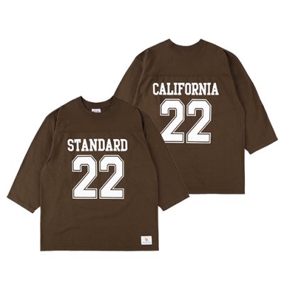 画像1: (STANDARD CALIFORNIA/スタンダードカリフォルニア) SD Heavyweight Football Logo T■Brown■（メンズ）M/L/XLサイズ