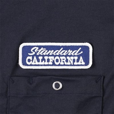 画像3: (STANDARD CALIFORNIA/スタンダードカリフォルニア) SD Logo Patch Easy Work Shirt Short Sleeve■Navy■（メンズ）M/Lサイズ