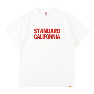 画像1:  (STANDARD CALIFORNIA/スタンダードカリフォルニア) SD US Cotton Logo T　ホワイト（メンズ）M/L/XLサイズ