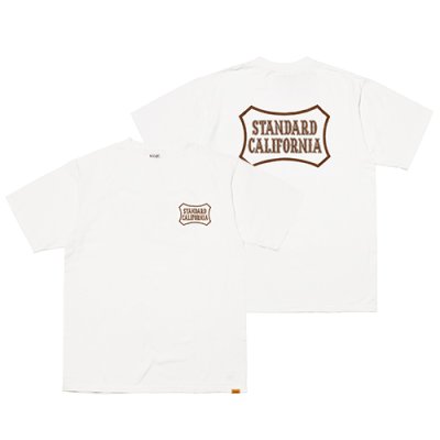 画像2:  (STANDARD CALIFORNIA/スタンダードカリフォルニア) SD Heavyweight Basic Logo T■White■（メンズ）S/M/L/XLサイズ