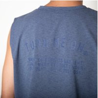 TURN ME ON（ターンミーオン) 定番ロゴ水陸両用ノースリーブ TEE(BLUE) (MENS)M/L/XLサイズ