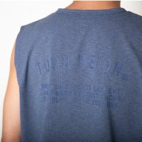 TURN ME ON（ターンミーオン) 定番ロゴ水陸両用ノースリーブ TEE(BLUE) (MENS)M/L/XLサイズ