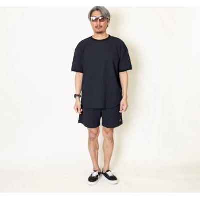 画像2: TURN ME ON（ターンミーオン) ラウンドカット ワッフルTEE (BLACK)  (MENS)M/L/XLサイズ