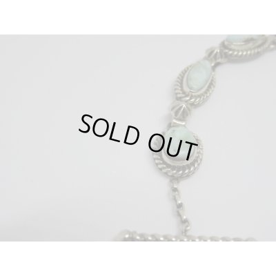 画像3: ■インディアンジュエリー■NAVAJO族(ナバホ族)ROSELLA PAXTON 作■T-BAR BRACELET(ターコイズ、アンブレラ)ブレスレット(NAVAJO-B-008) ドライクリークターコイズ■ハンドメイド■アリゾナ北部現地買付