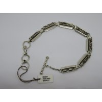 ■インディアンジュエリー■NAVAJO族（ナバホ族）HENRY MARIANO(ヘンリーマリアーノ) 作■T-BAR BRACELET ブレスレット・スタンプワーク（NAVAJO-B-009) ■ハンドメイド■ナバホネイション現地買付