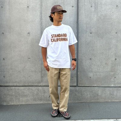 画像2: （STANDARD CALIFORNIA/スタンダードカリフォルニア）SD Heavyweight Sign Paint Logo T　ホワイト（メンズ）S/M/L/XLサイズ 