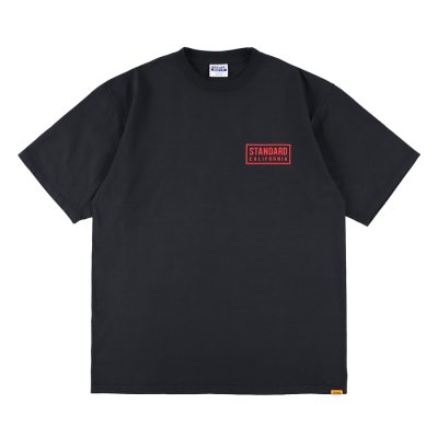 画像2:  (STANDARD CALIFORNIA/スタンダードカリフォルニア) SD Heavyweight Box Logo T■Black■（メンズ）S/M/L/XLサイズ