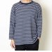 画像1: TURN ME ON（ターンミーオン)　ボーダー9分袖ポケットTEE (NAVY)  (MENS)M/Lサイズ (1)