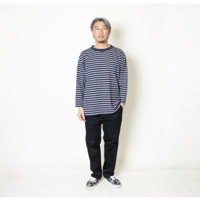 画像6: TURN ME ON(ターンミーオン) ボーダー9分袖ポケットTEE (NAVY)  (MENS)M/Lサイズ