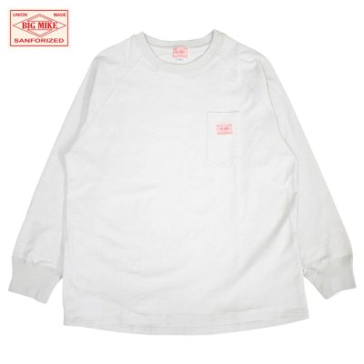 画像1: (BIG MIKE/ビッグマイク) 10OZ Sunglasses 3 Pocket L/S Tee■F.GRAY■（メンズ）M/L/XLサイズ