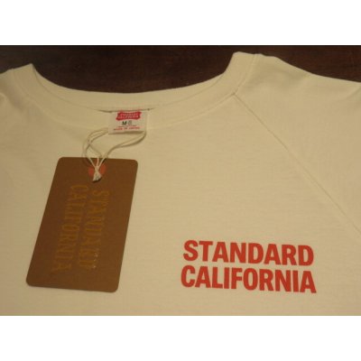 画像2: (STANDARD CALIFORNIA/スタンダードカリフォルニア) SD US Cotton Logo Baseball T■White■（メンズ）M/L/XLサイズ