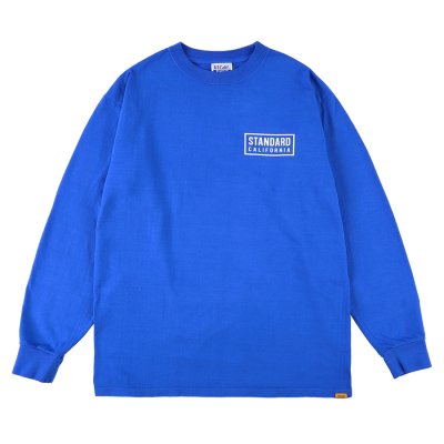 画像2: (STANDARD CALIFORNIA/スタンダードカリフォルニア) SD Heavyweight Box Logo Long Sleeve T■Blue■（メンズ）S/M/L/XLサイズ