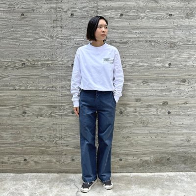 画像2: (STANDARD CALIFORNIA/スタンダードカリフォルニア) SD Heavyweight Box Logo Long Sleeve T■White■（メンズ）S/M/L/XLサイズ