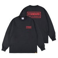 (STANDARD CALIFORNIA/スタンダードカリフォルニア) SD Heavyweight Box Logo Long Sleeve T■Black■（メンズ）S/M/L/XLサイズ