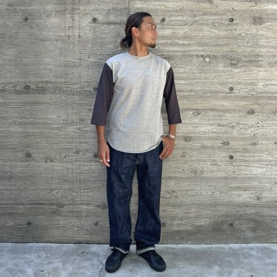 画像2: (STANDARD CALIFORNIA/スタンダードカリフォルニア) SD 88/12 Baseball T Vintage Wash■Gray■（メンズ）M/L/XLサイズ