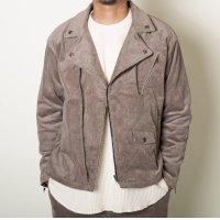  (TURN ME ON / ターンミーオン) ストレッチコーデュロイ ダブルライダースJKT(BEIGE)  (MENS)M/Lサイズ